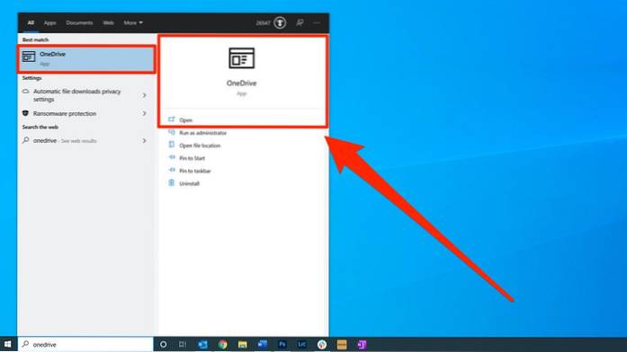 jak se přihlásit do onedrive Windows 10