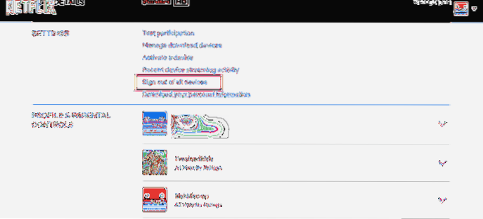 how to sign out of netflix on amazon fire stick