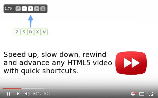 jak zrychlit video na google chrome