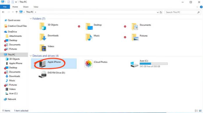 So übertragen Sie Fotos vom iPhone auf den PC Windows 7