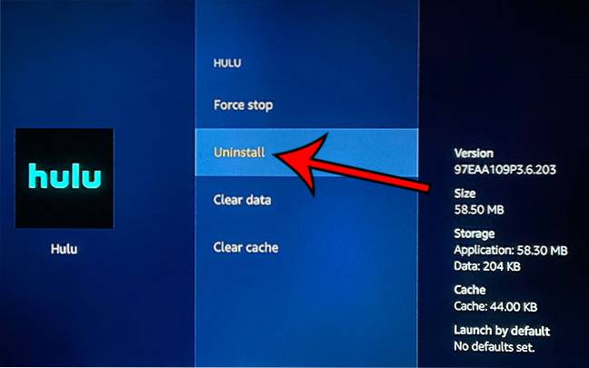 how to uninstall amazon fire stick