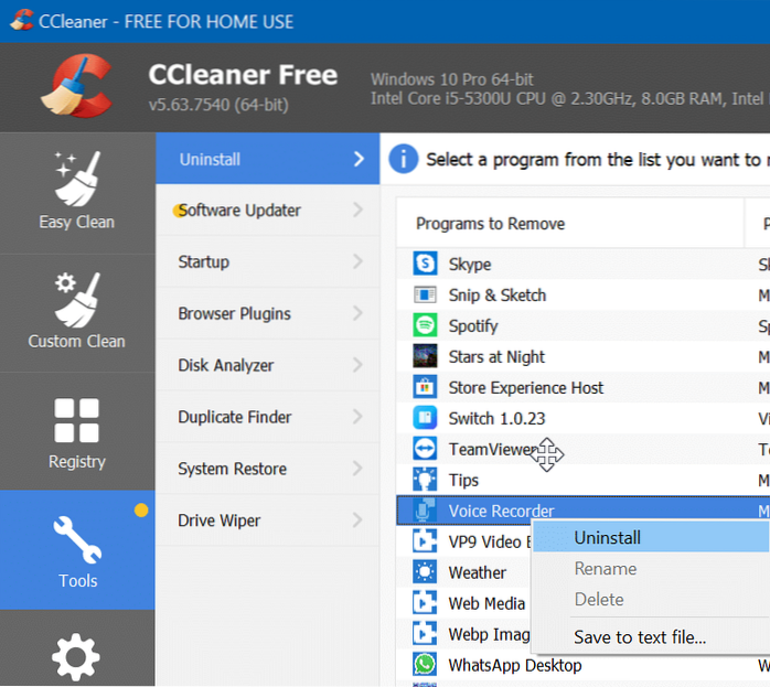 So deinstallieren Sie die Standard-App in Windows 10
