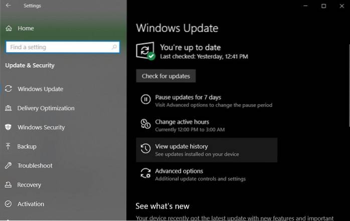 comment désinstaller les mises à jour facultatives de Windows 10