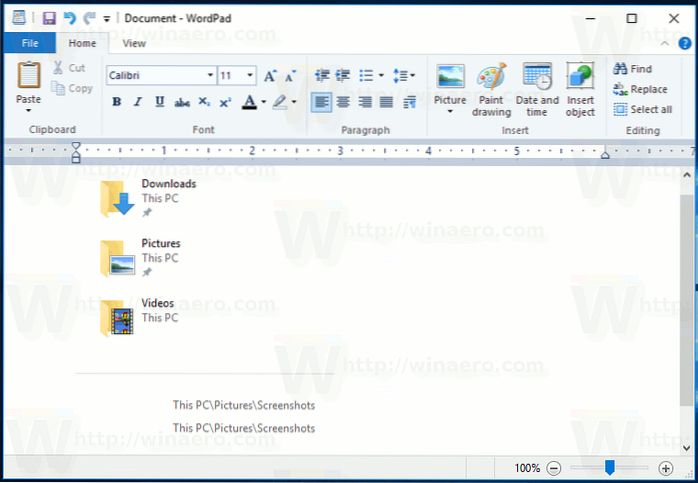 come disinstallare wordpad in Windows 7