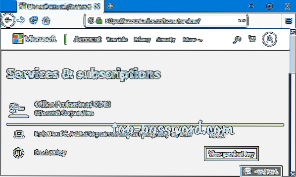 how to view office 2019 product key