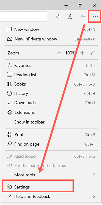 importa i segnalibri da Chrome a Edge Android
