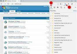 importa i preferiti su Edge da un altro computer
