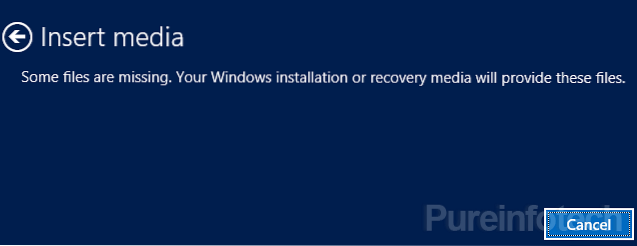 sett inn media noen filer mangler windows 10