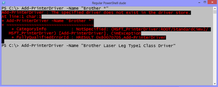 installer driver powershell