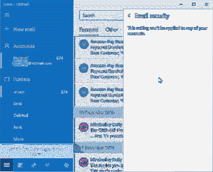 ¿Es segura la aplicación de correo de Windows 10?
