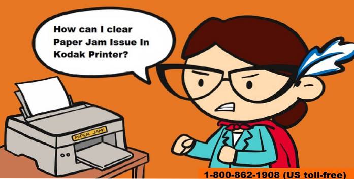 kodak printer paper jam but no paper