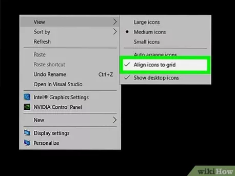 zablokuj ikony pulpitu Windows 7