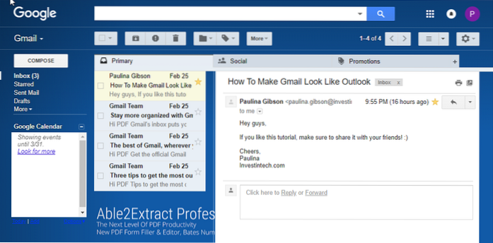 make gmail look like inbox