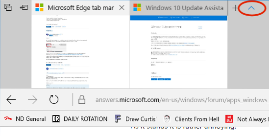 Vorschau der Microsoft Edge-Miniaturansichten