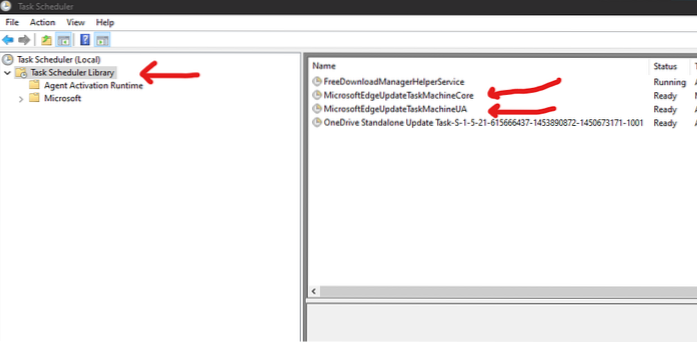 aggiornamento microsoft edge disabilitato