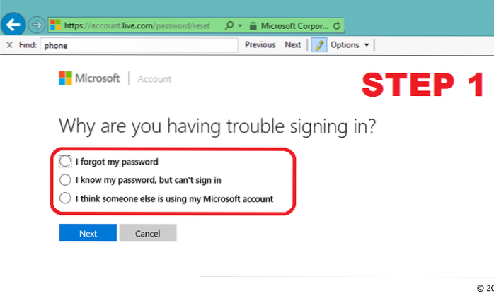 microsoft wachtwoord vergeten