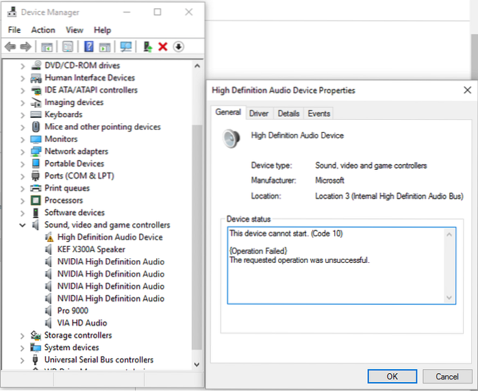 Microsoft High Definition Audio Driver Windows 10