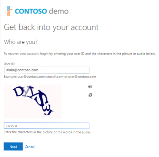 Microsoft Reset Passwort