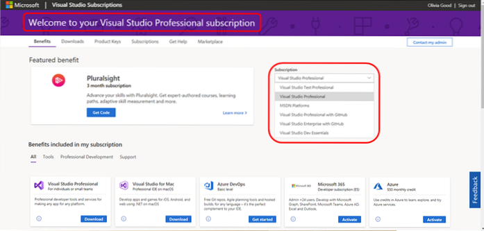 microsoft subscription