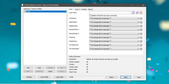 mus hurtigtaster windows 10