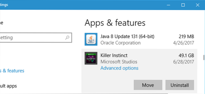 sposta le app di Windows 10 su un altro computer