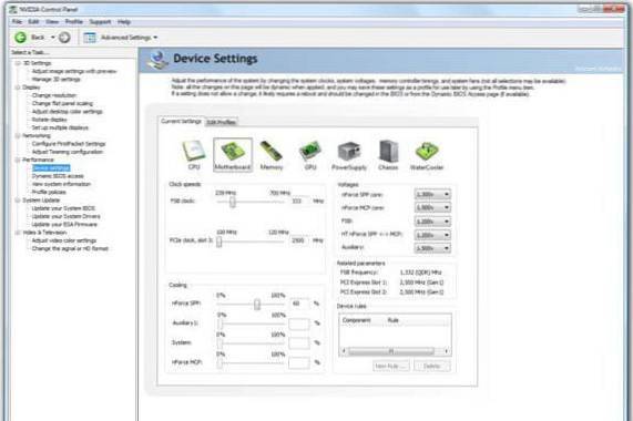 calea panoului de control nvidia