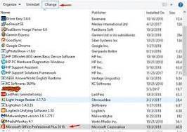 office 2019 uninstall components