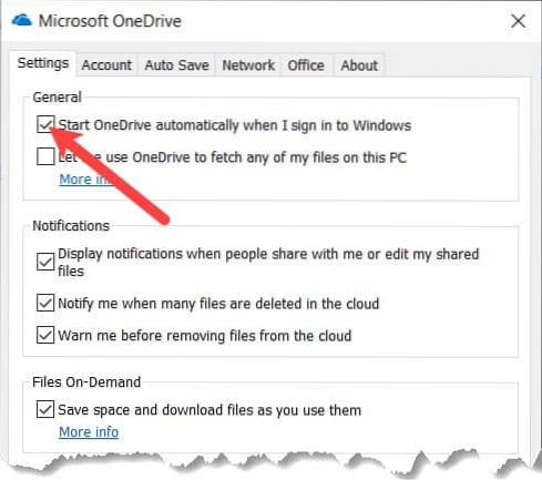 onedrive nespouští Windows 10