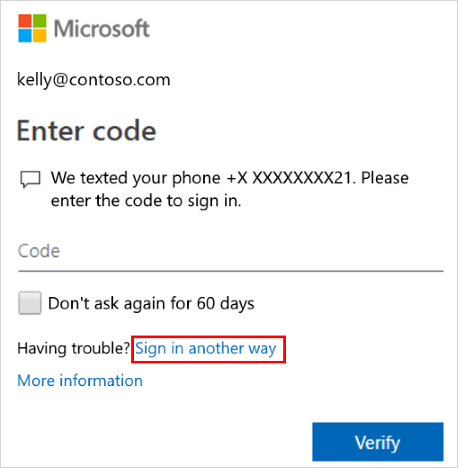 authentification Outlook à 2 facteurs
