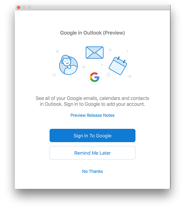 Outlook Google-Kontakte