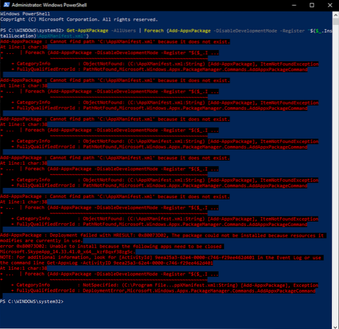 personalisering fungerer ikke windows 10