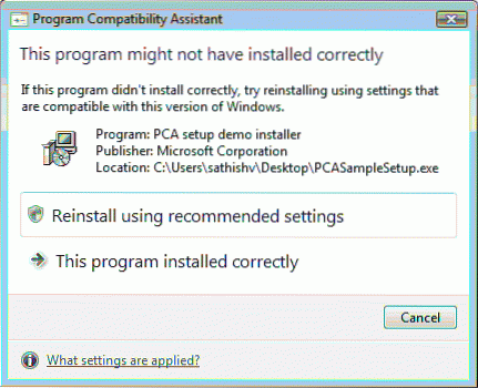 asistent kompatibility programu