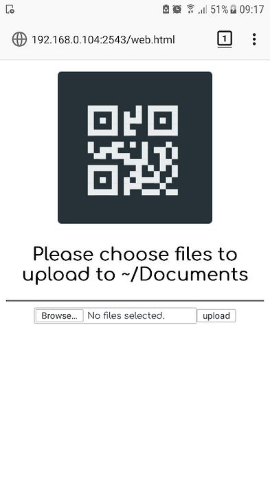 qr file transfer