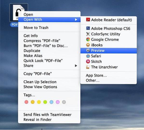 remover senha do pdf mac