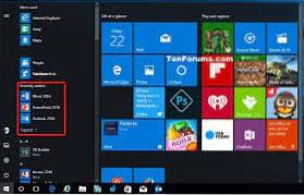 remove recently added from start menu