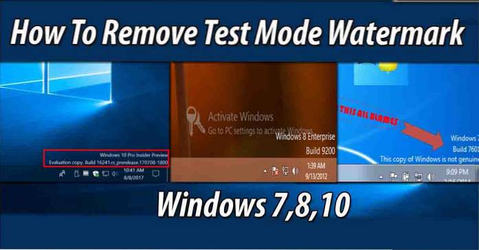 ta bort testläge windows 10 pro build 10586