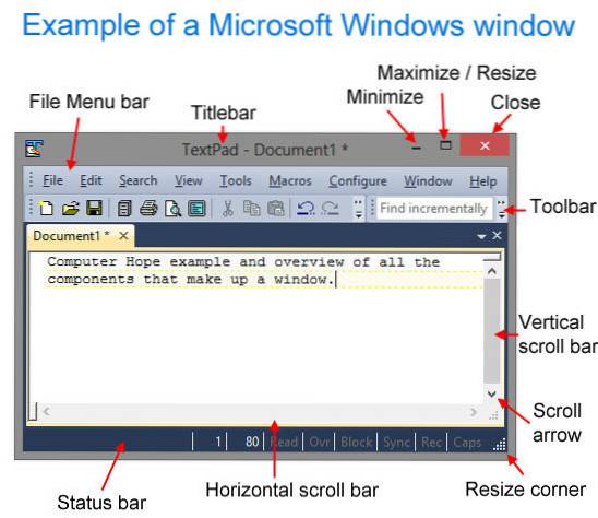 resize window
