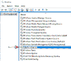 reporniți serviciul de indexare Windows 10