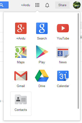Verknüpfung zu Google-Kontakten