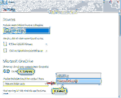 mostrar mi contenido solo en la nube de onedrive