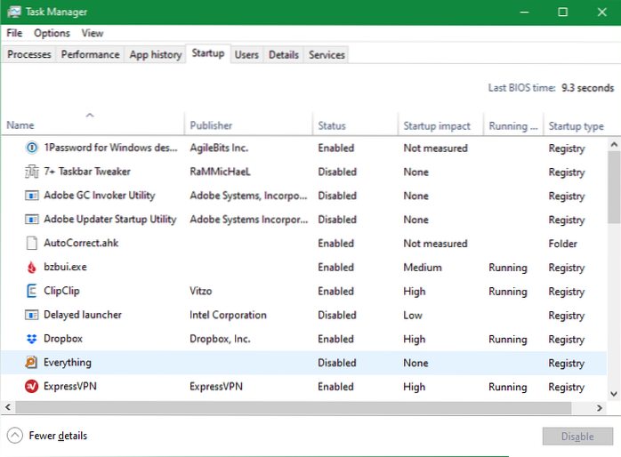Startprogramme Windows 10