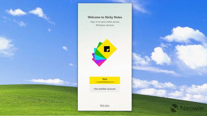 sticky notes update