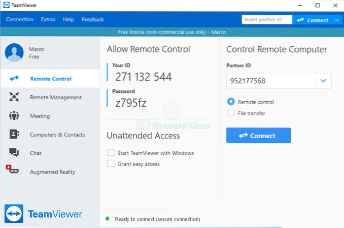 teamviewer-udskrivningsskærm