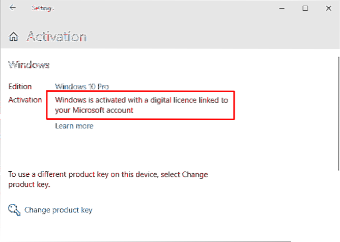 transferir la licencia de Windows 10 a otra cuenta de Microsoft