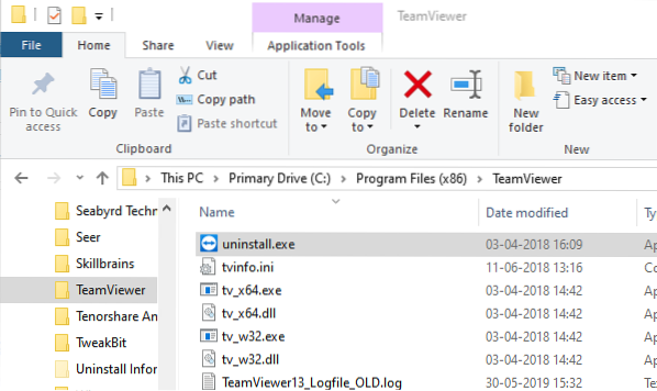 opțiunea de dezinstalare nu este disponibilă în panoul de control Windows 10
