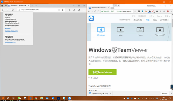 použijte teamviewer z prohlížeče