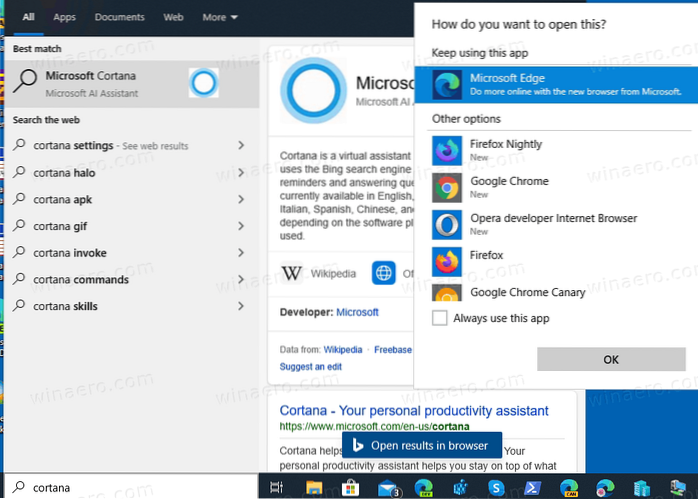 Windows 10 2004 deaktivieren Cortana