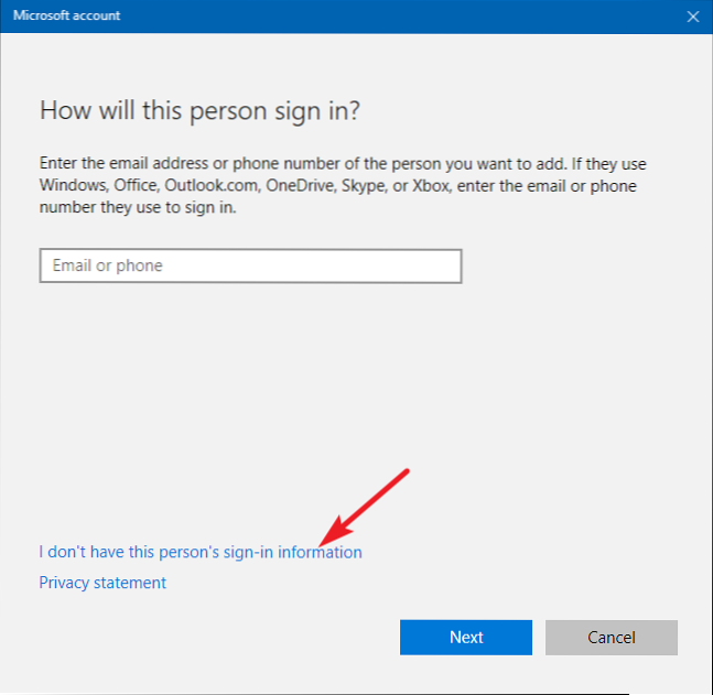 windows 10 agregar usuario