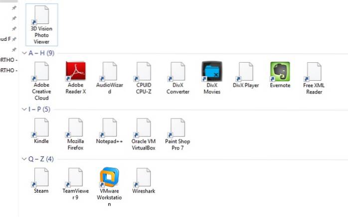 Windows 10 tomme ikoner