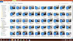 Windows 10 flèches bleues sur les fichiers